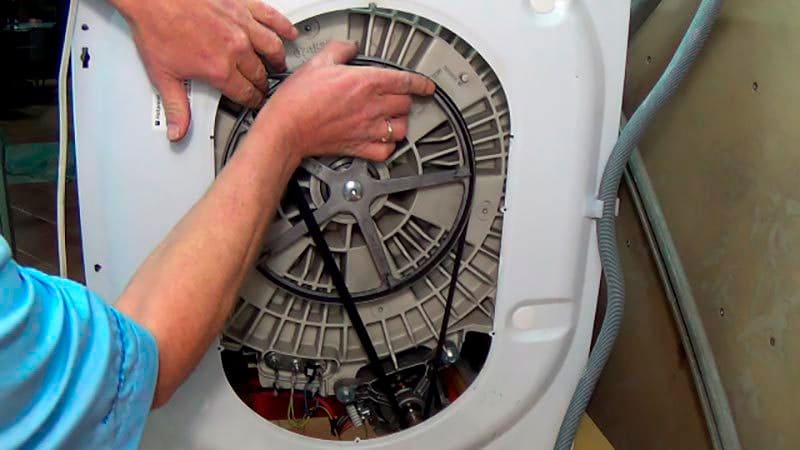 Замена ремня привода стиральной машины 